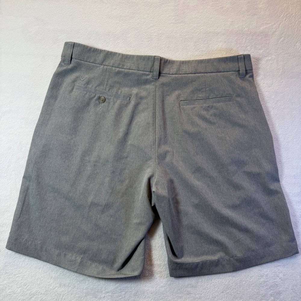 Callaway Mens Grey Performance Golf Shorts Size 38 Flat Front Stretch MA5134